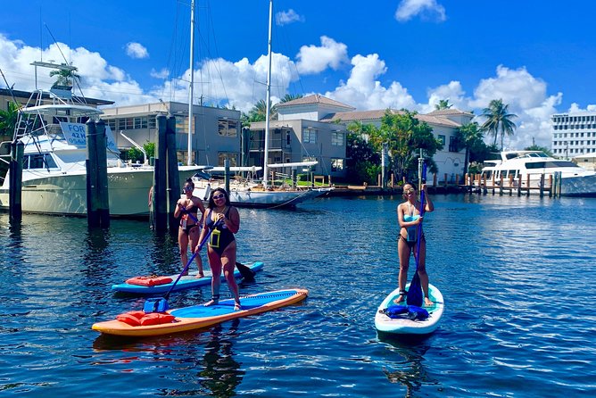 1.5 Hour Paddle Board Rental with Instruction - What You’ll See on the Water (Yachts, Mansions, and Straight-Up Florida Vibes)