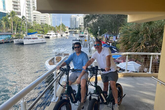 90 min Electric Bike Tour of Fort Lauderdale (min 2) - Celeb-Neighborhood Cruising and the Intracoastal Yacht Storage Factor