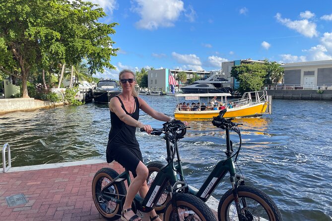 90 min Electric Bike Tour of Fort Lauderdale (min 2) - The Beach Stretch: Palm Sands, Ocean Waves, and Spring Break Echoes