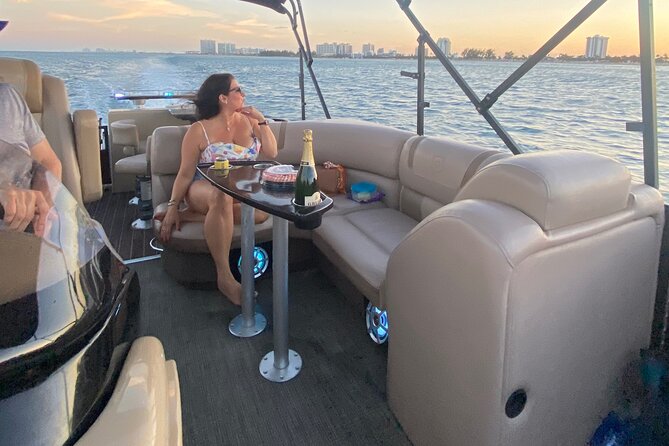 Aqua Patio Party Pontoon Charter up to 13 people - Stop 1 in Fort Lauderdale: sandbar time and “do what fits” cruising