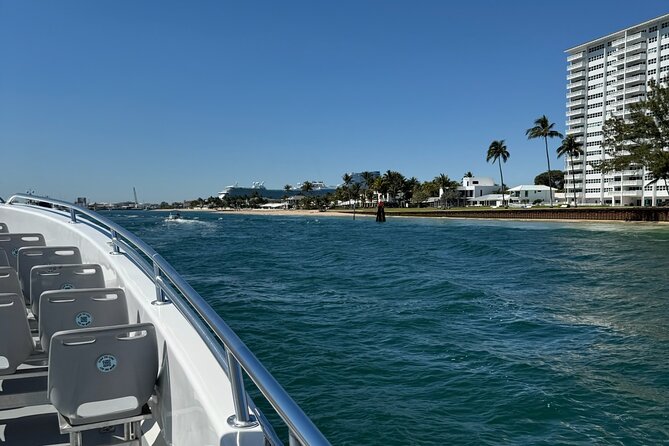 Early Bird Sea Rocket Sightseeing Cruise in Fort Lauderdale - Cruising up Fort Lauderdale Beach for shoreline photo time