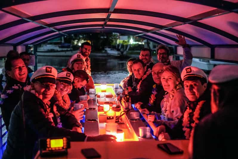 Ft. Lauderdale: Nighttime Sightseeing Catamaran Tour - A covered catamaran keeps Fort Lauderdale nights easy
