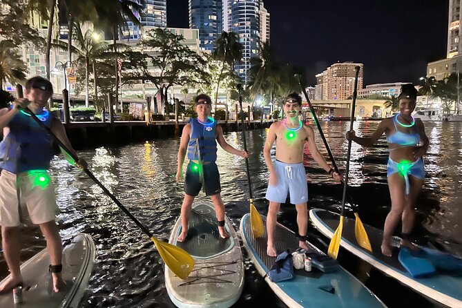 Night on Paddleboard Under the Lights Experience in Fort Lauderdale - Stop 1: New River—City Lights at Water Level