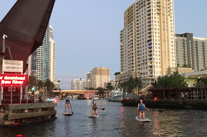 Sunset on Paddleboard Experience in Las Olas Fort Lauderdale - What’s included: beer, water, music, and guide photos/video